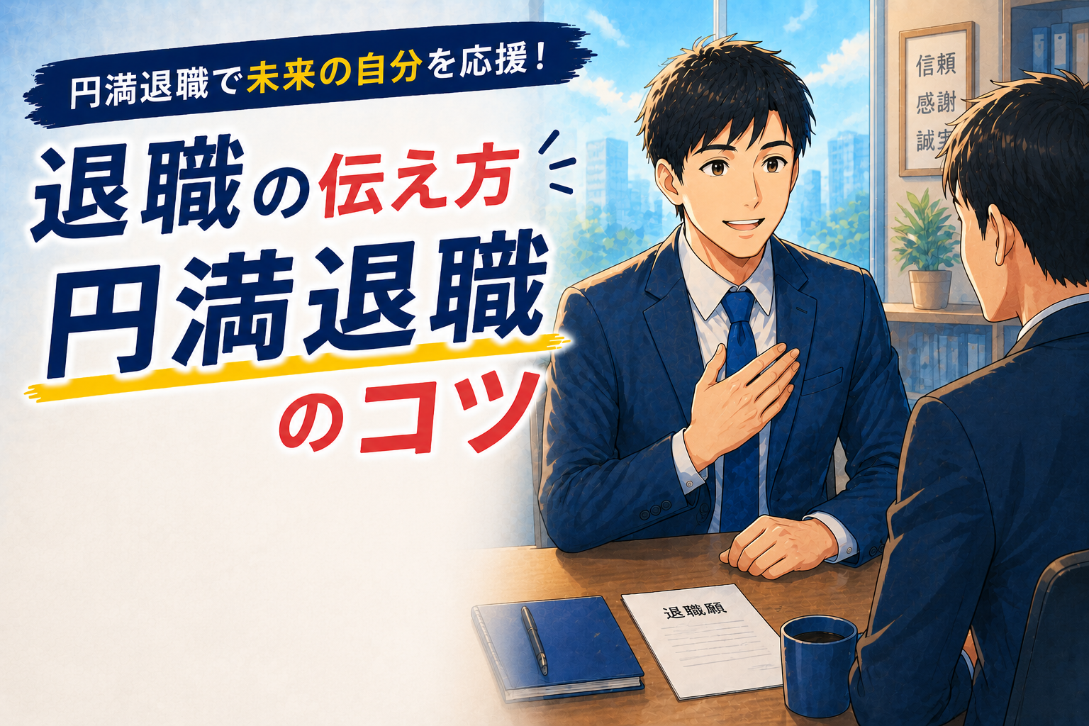 退職の伝え方｜円満退職のための5ステップと絶対NGな失敗パターン